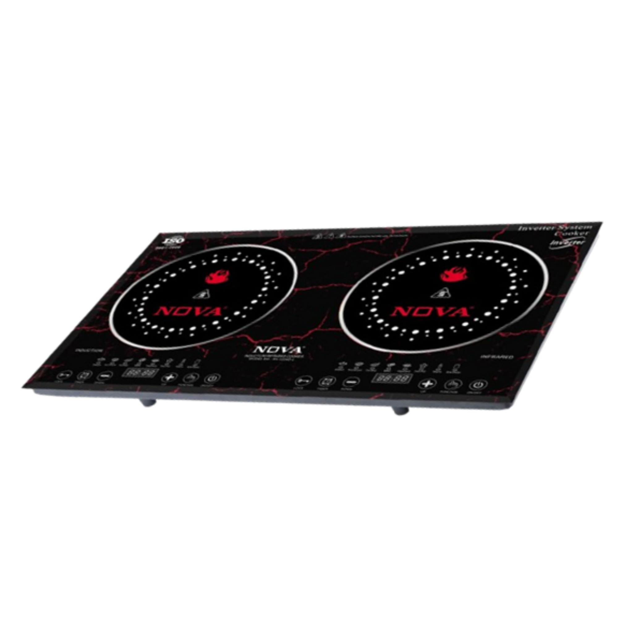 NOVA Infrared + Induction Cooker  | NV-1220D-L |  4400W Double Burner | Inverter Friendly | Dual Cooker