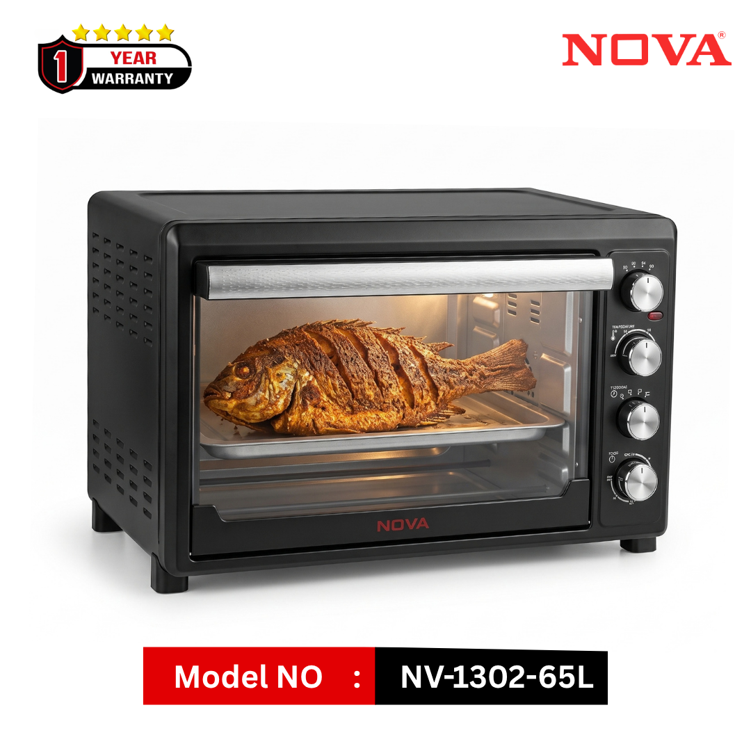 NOVA 65L Digital Electric Oven 2000W with Air Fry, Convection & Rotisserie